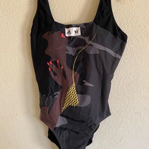 Adidas X Thebe Magugu One Piece Bathing Suit Size 16D